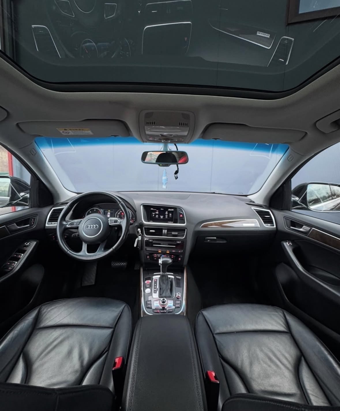Interior view of Audi vehicle